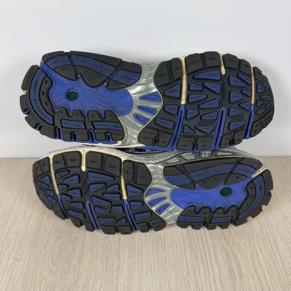 Brooks Ariel Silver Blue White Running Shoes Womens 7 Wide D 1201161D604 Sneaker - Picture 4 of 5